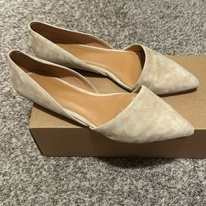 J. Crew Zoe Suede D’Orsay Flats